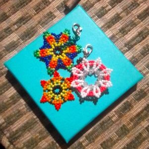 Handmade beaded jewelry and handmade clip keychains